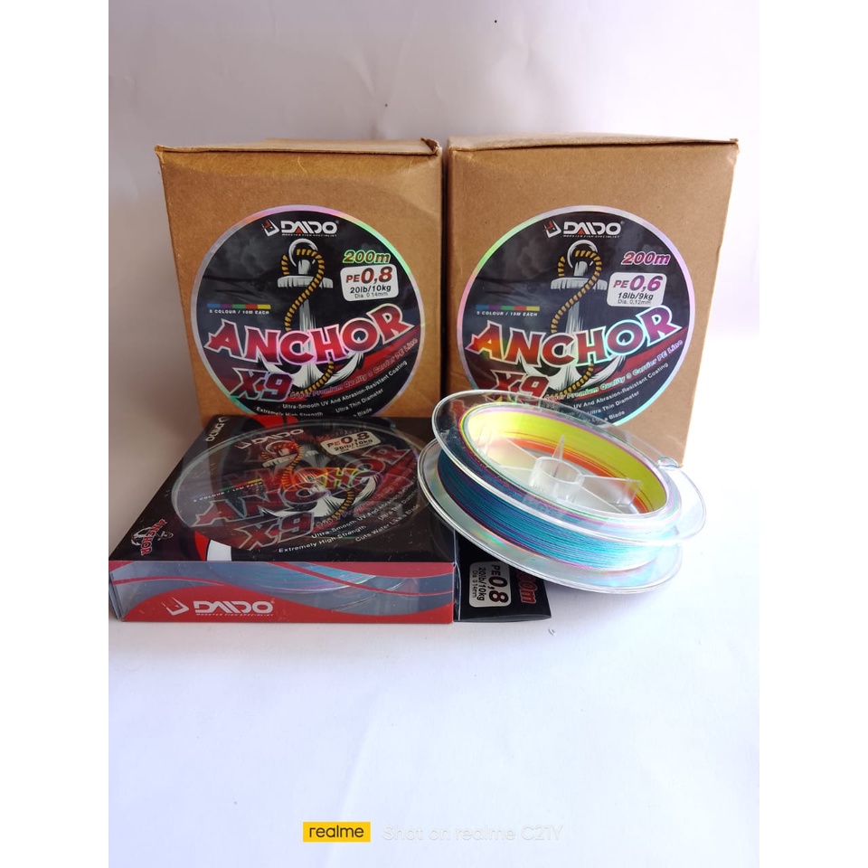 Senar PE Daido Anchor X9 200 M 0.6,0.8