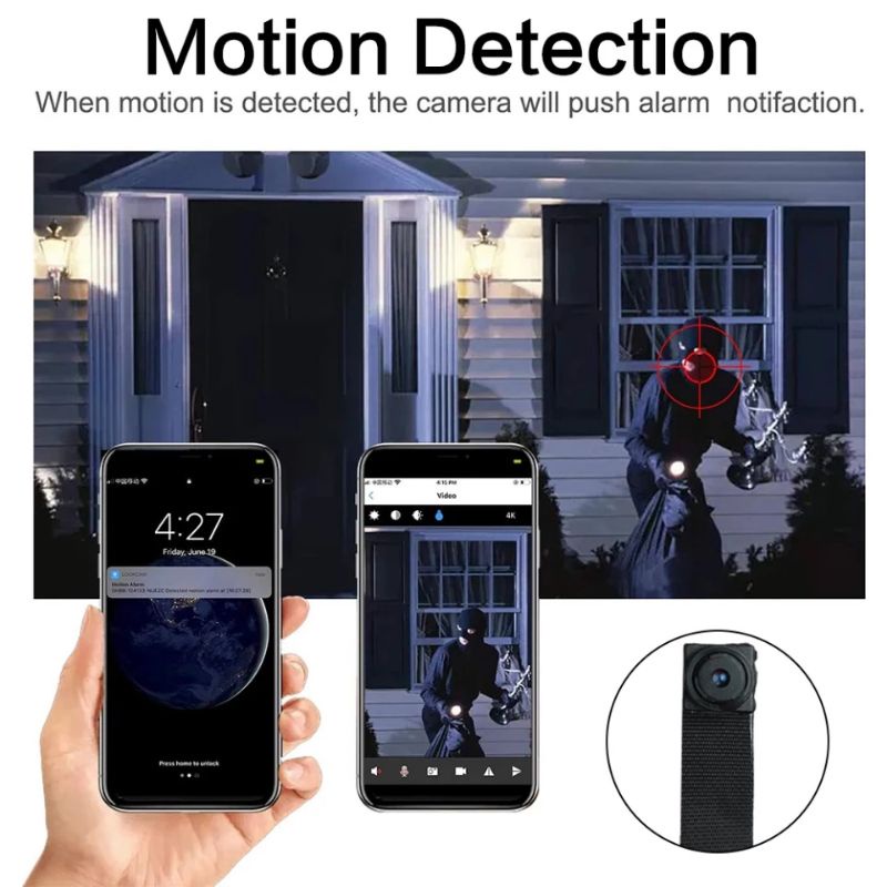 SPY Camera Mini Wireless Hidden Camera Super Mini CCTV Wifi Baterai Camera Super Mini