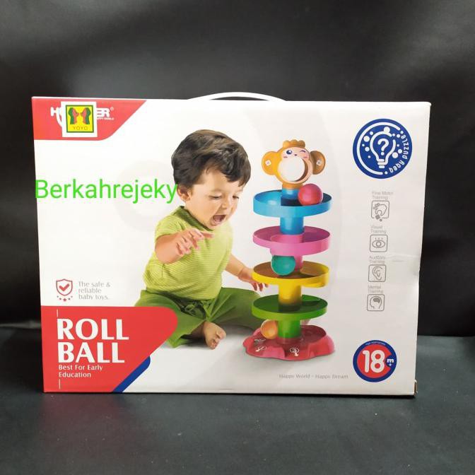 MAINAN EDUKASI ANAK ROLL BALL MONKEY Best Seller