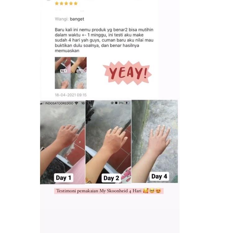 ☃ PAKET BODY EXTRA WHITENING NIGHT & WHITENING DAY By My Skoonheid ♣