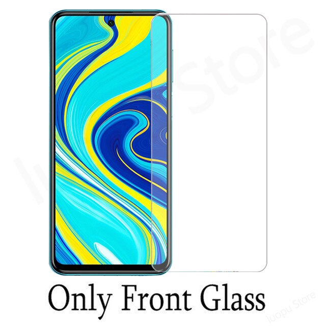 2 In 1 Pelindung Layar Tempered Glass+Lensa Kamera Untuk Xiaomi Redmi Note 9s 9 Pro Max