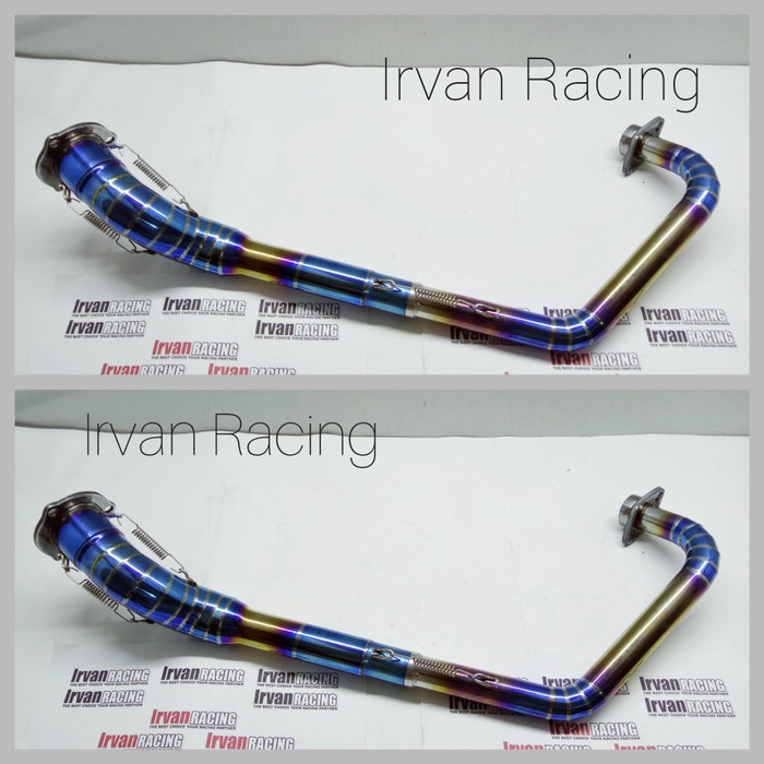 Leher Knalpot Satria Fu Bluemoon/Leher Satria Fu Chrome Biru