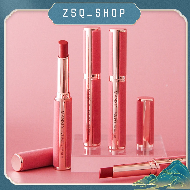 Lipstik Elegant Melembabkan Bibir Lipstik Beauty Glazed Mate Velet Lipstick