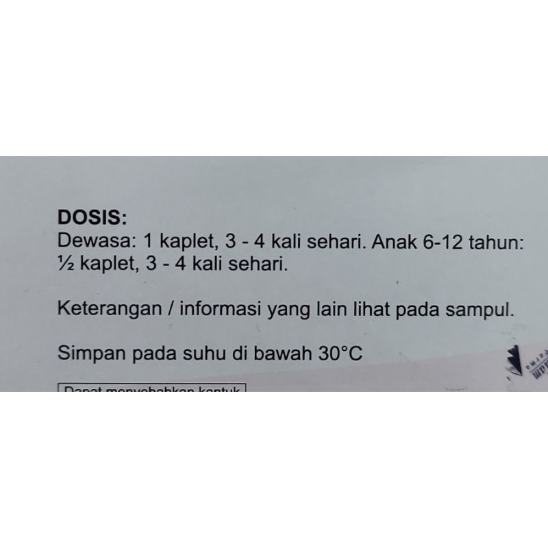 FLUTAMOL 10 KAPLET / FLU / DEMAM / SAKIT KEPALA / HIDUNG TERSUMBAT / BERSIN / BATUK / 10 KAPLET