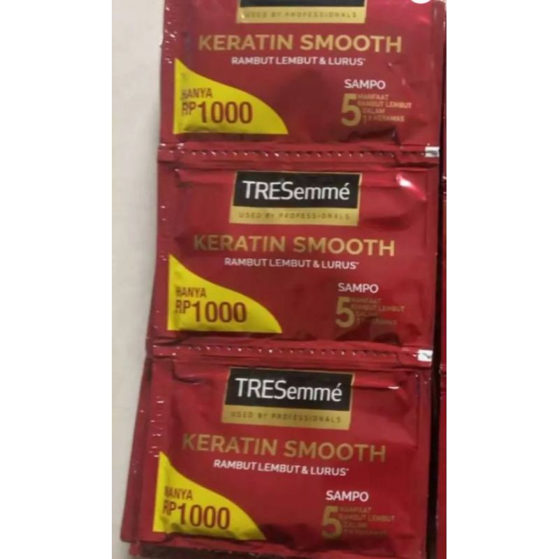 Jual Tresemme Keratin Smooth Shampo Isi 12 Sachet Shopee Indonesia 