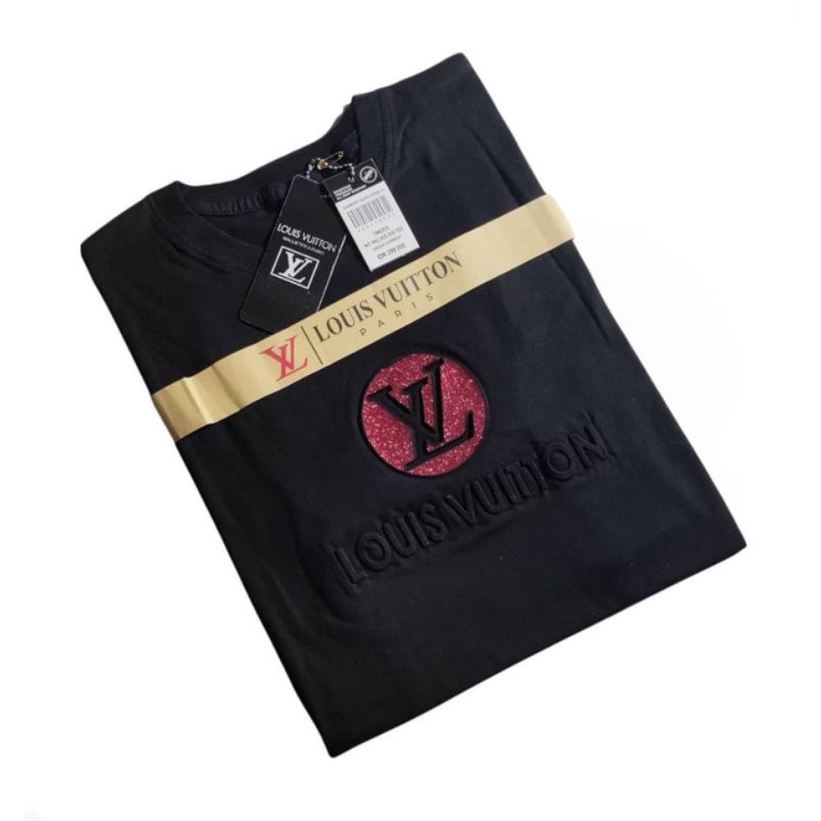 KAOS L01S VUITTON EMBOS / TIMBUL ORIGINAL PREMIUM HIGH QUALITY BAJU KAOS DISTRO PRIA LENGAN PENDEK