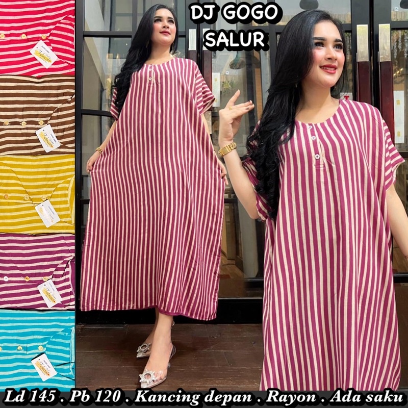 Daster Jumbo Kahyang Panjang Selutut | Baju Tidur Santai Wanita Kekinian Kancing Depan Bumil Busui Friendly