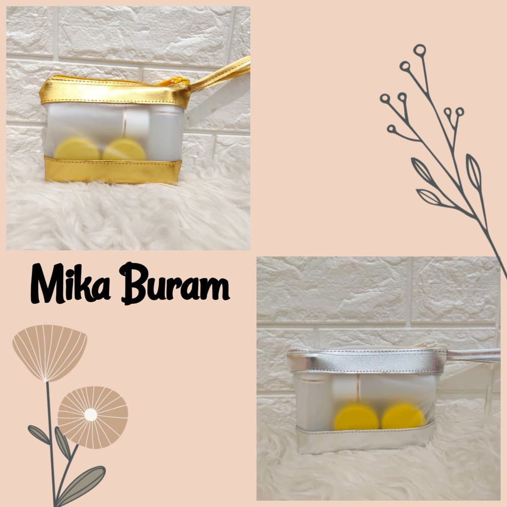 [ TSG - KECIL / BURAM ] TAS KOSMETIK MIKA BURAM - POUCH - SOUVENIR PERNIKAHAN