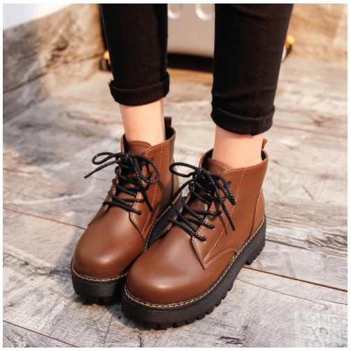 Sepatu Boots Martin DEWASA Model British  Sepatu boots DEWASA HITAM COKLAT IMPORT