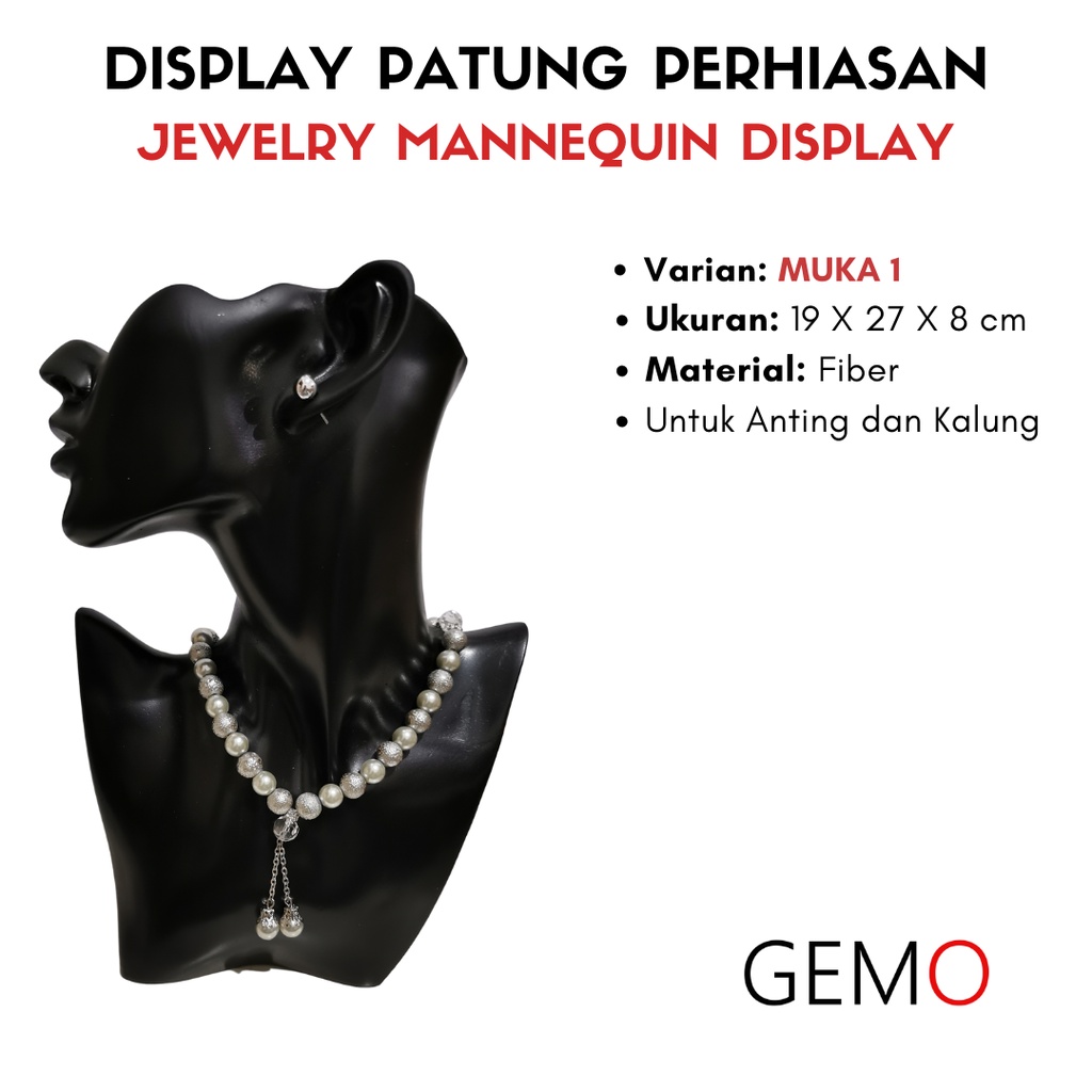 Display Patung Perhiasan Manekin untuk Cincin Gelang Kalung Anting cocok untuk Alat Peraga Toko Emas Perak Permata Berlian Perak Diamond