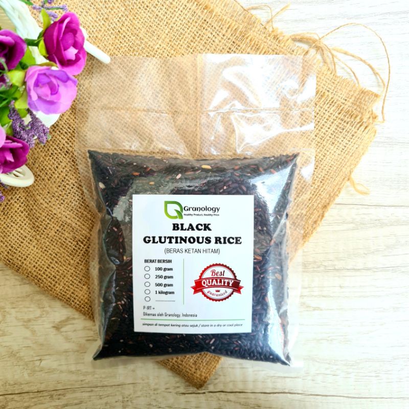 Ketan Hitam / Black Sticky Rice / Glutinous Rice (500 gram) by Granology