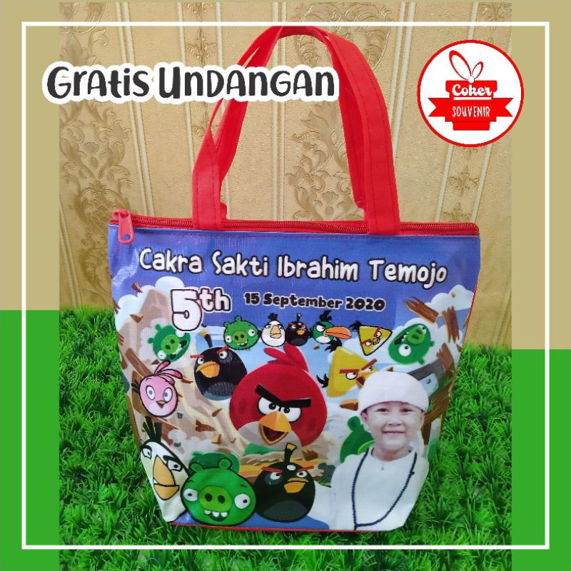 Promo / tas ulang tahun murah / goodie bag custom / Souvenir ultah pesta anak / Acara aqiqah-3