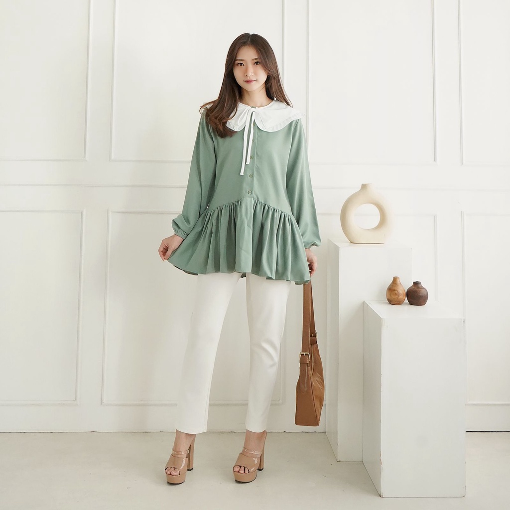 KIENNE - Mocca Shirt / Kemeja Wanita