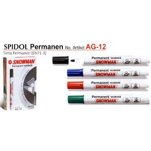 

Promo Spidol Permanen Snowman AG 12 Obral