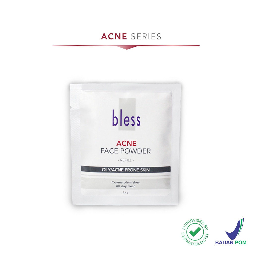 REFILL Bless Acne Face Powder  / Bedak Tabur Refill / Bedak Tabur Bless / Oily Skin / Acne Face