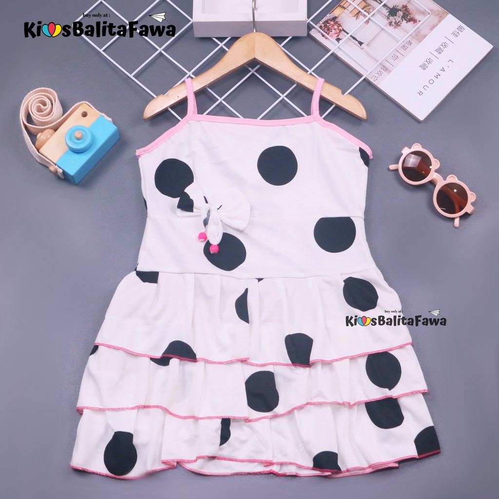 Dress Valerie uk 5-6 Tahun / Dress Anak Dress Yukensi Tanktop Kaos Anak Dress Import Dress AnakMurah