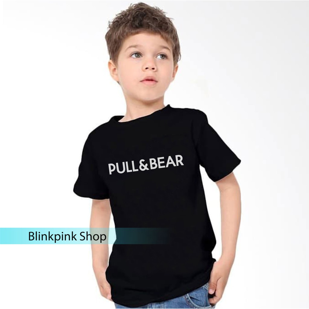 Baju Kaos Anak PULL AND BEAR Cotton Combed 30s