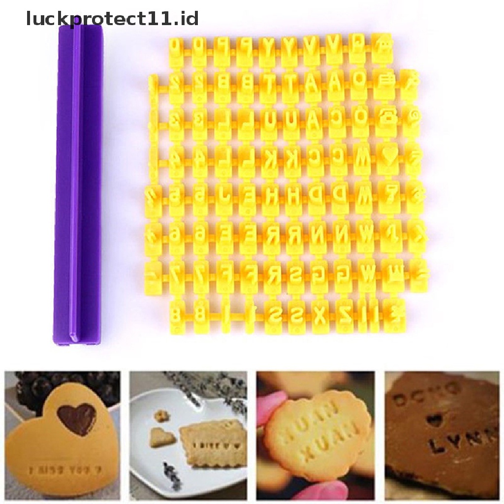 //HG&amp;ID// Alphabet Letter Number Biscuit Cookie Cutter Press Stamp Embosser Cake Mould .