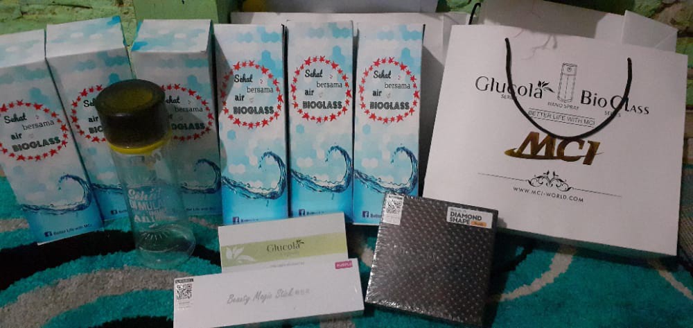 6pcs Botol Minum Biomini 600ml Bioglass Mini Infuser Tumbler Jne