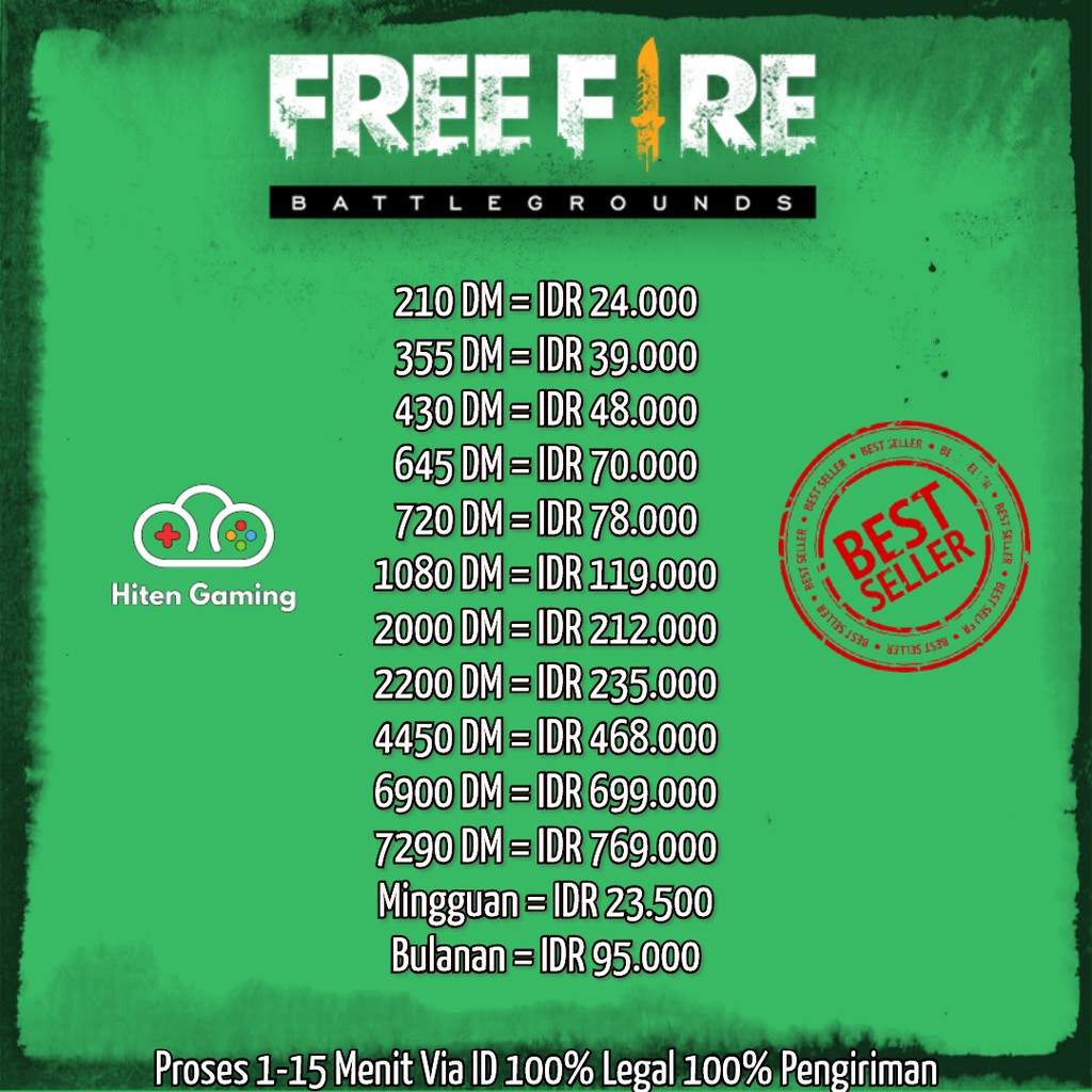 Diamond Free Fire Murah Harga Promo Via Id