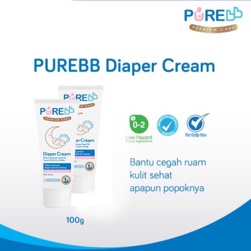 PURE Baby Cream Premium Care Diaper Cream | Rash Cream | Sunblock | Baby Lotion | Itchy Cream | Soothing Cream