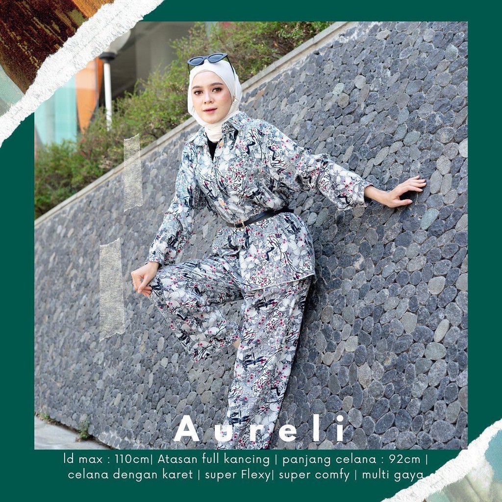 Piyama Set Katun Rayon Premium Grade A KODE AURELI