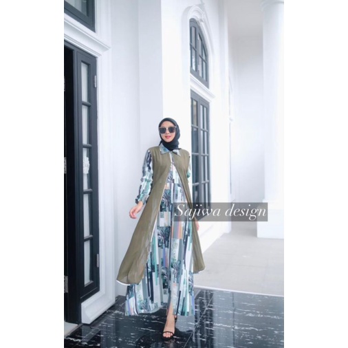 READY AURELL DRESS  by SAJIWA_DESIGN (ORIGINAL)(koleksi terbaru)