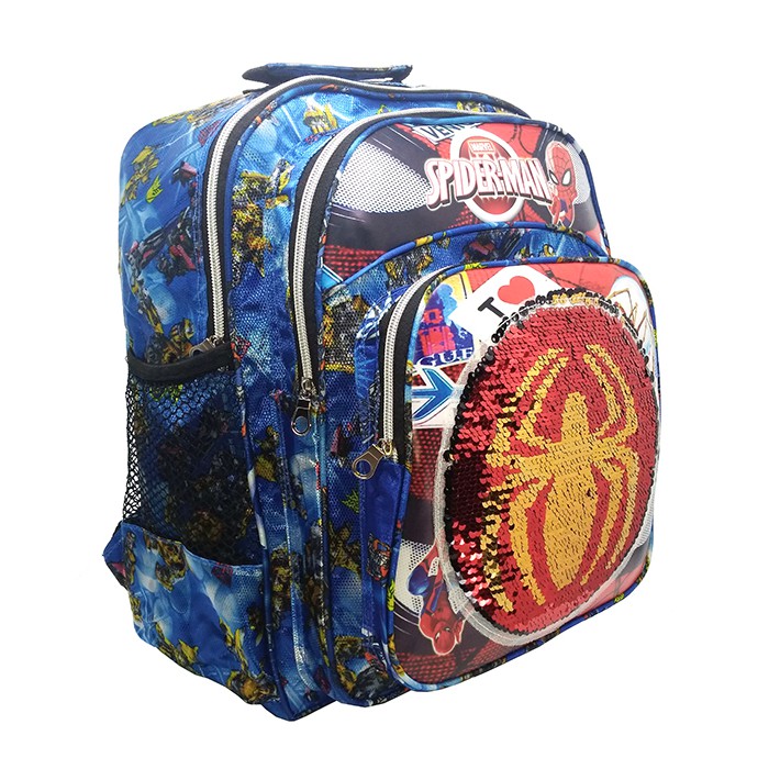 Tas Anak Ransel SEQUIN SPIDERMAN - Tas Anak Ransel SD usap