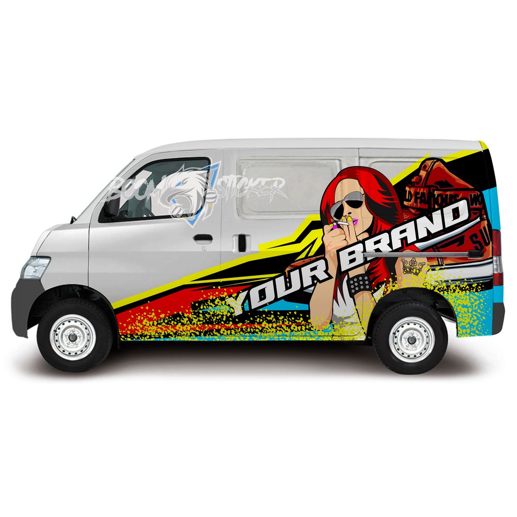 STICKER BRANDING GRAN MAX BLIND VAN LIVERY SHOES SPORT