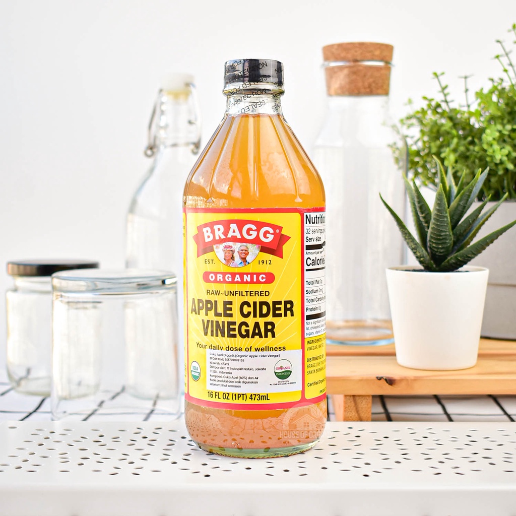 BRAGG Organic Apple Cider Vinegar ( Cuka Apel ) 473 ml