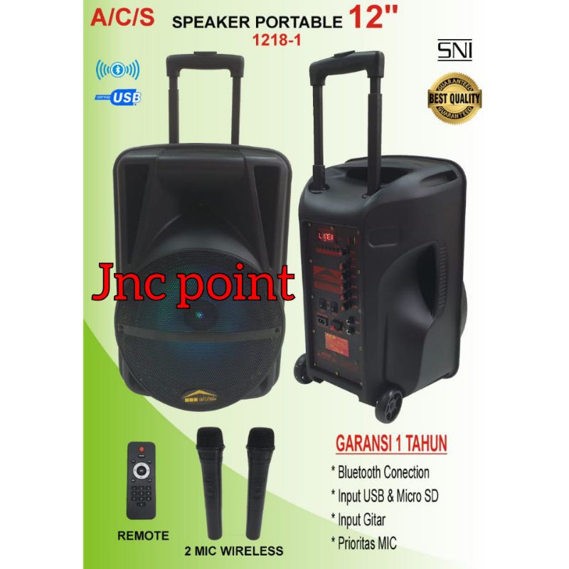 Speaker Meeting Portable Wireless ACS 12 inch 1218-1 USB Bluetooth