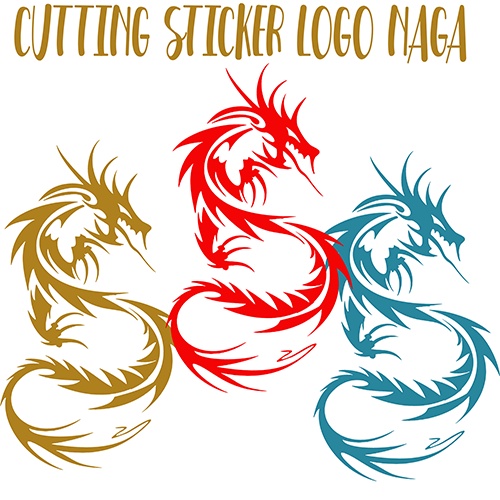 Cutting Sticker LOGO NAGA MOTOR MOBIL CUSTOM