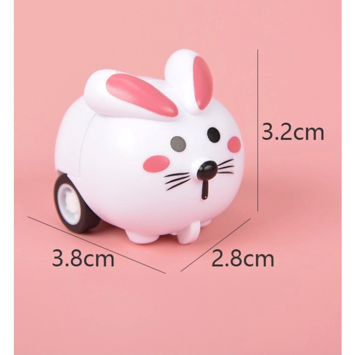 Mainan Anak Mobilan Bentuk Binatang / Mainan Lucu Tarik Mundur (Pull Back) MURAH Mainan Gajah Burung-Kelinci Mini