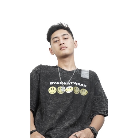 T Shirt Byaz Artwear Smile Sandwash