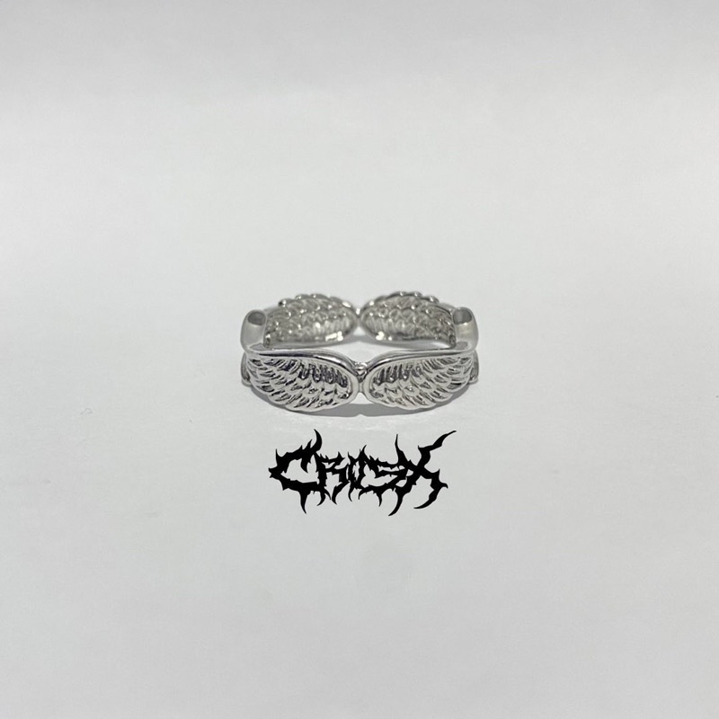 ANGEL WINGS RING / CINCIN SAYAP MALAIKAT / COUPLE RING CINCIN COUPLE KOREAN STYLE RING CINCIN STYLE KOREA CINCIN AESTHETIC RING CINCIN TITANIUM CINCIN STAINLESS STEEL CINCIN PRIA CINCIN WANITA HIP HOP PUNK RETRO VINTAGE METAL RING