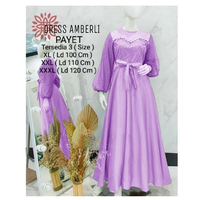 PAKAIAN GAMIS WANITA TERBARU/MAXI AMBERLI DRESS 3 SIZE XL-XXL-XXXL/MATT MOSCREPE MIX TILLE DAN BROKAT/PAKAIN MUSLIM TERBARU/PAKAIAN GAMIS TERBARU/GOOD QUALITY