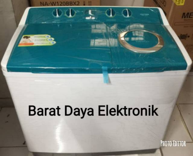 POLYTRON Mesin Cuci 14 kg PWM1402 Mesin Cuci 2 Tabung [Twin Tub Washer]