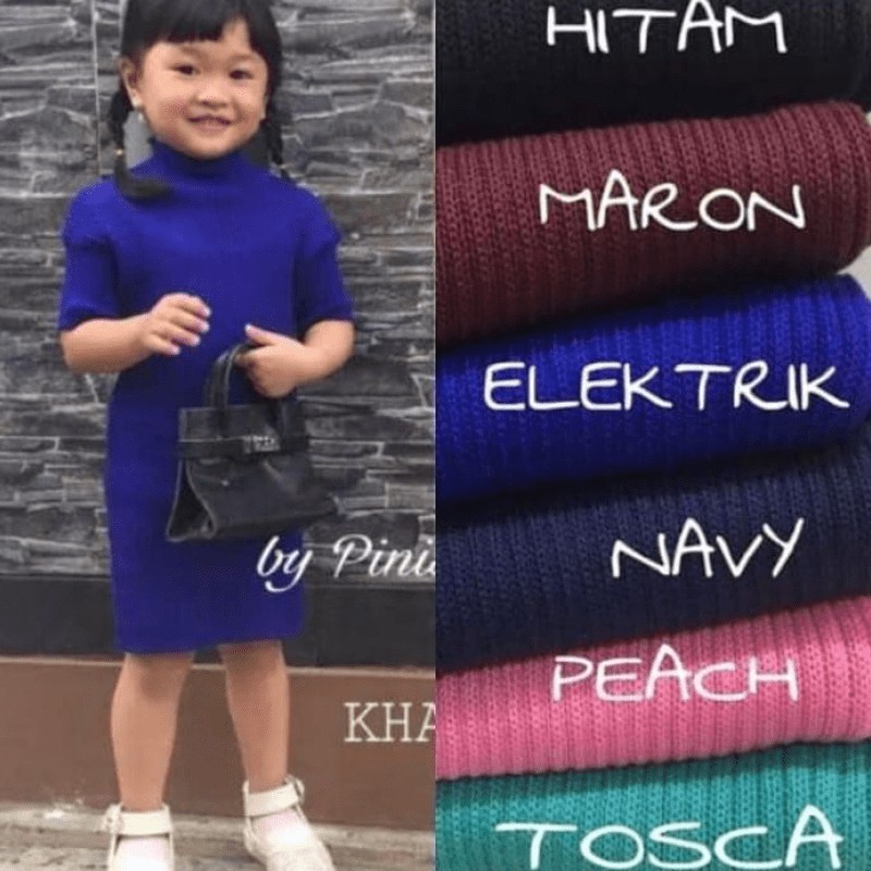 Dress Rajut Anak / Baju Rajut Anak / Rajut Anak