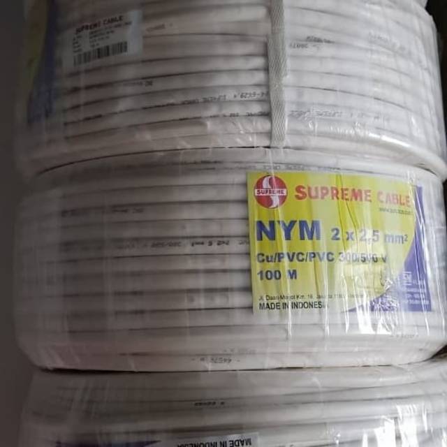 Kabel Listrik Supreme NYM 2 x 2.5 mm 2 x 2,5 Supreme