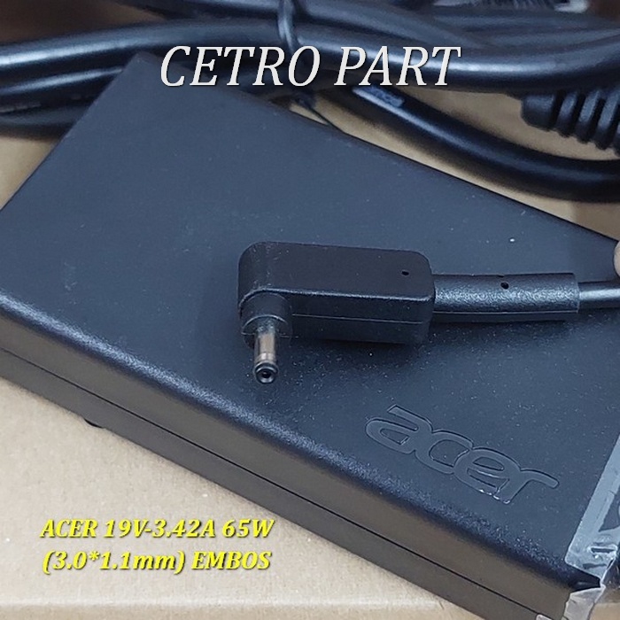 Adaptor Charger Laptop Acer 19V-3.42A (3011) 65 Watt Original - NEW BERGARANSI