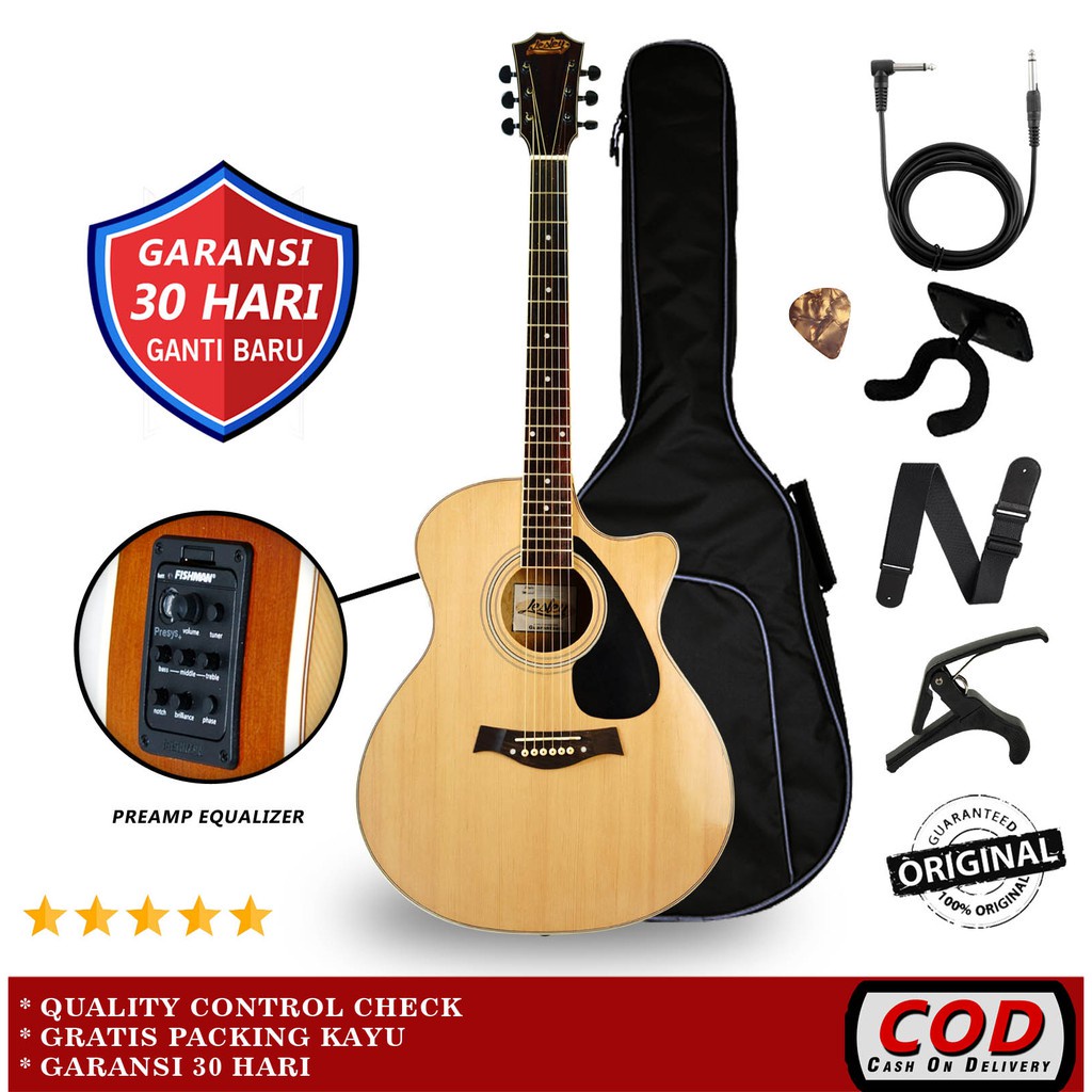 Gitar Lesley AC01 Akustik Elektrik Original