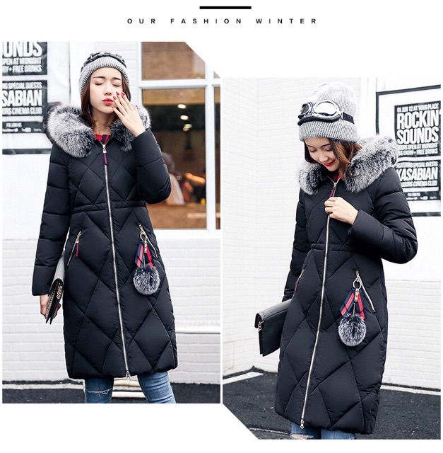 IMPORT MOLLAD Coat Parka Thick Jaket Coat Long Mantel Winter Tebal Panjang Musim Dingin