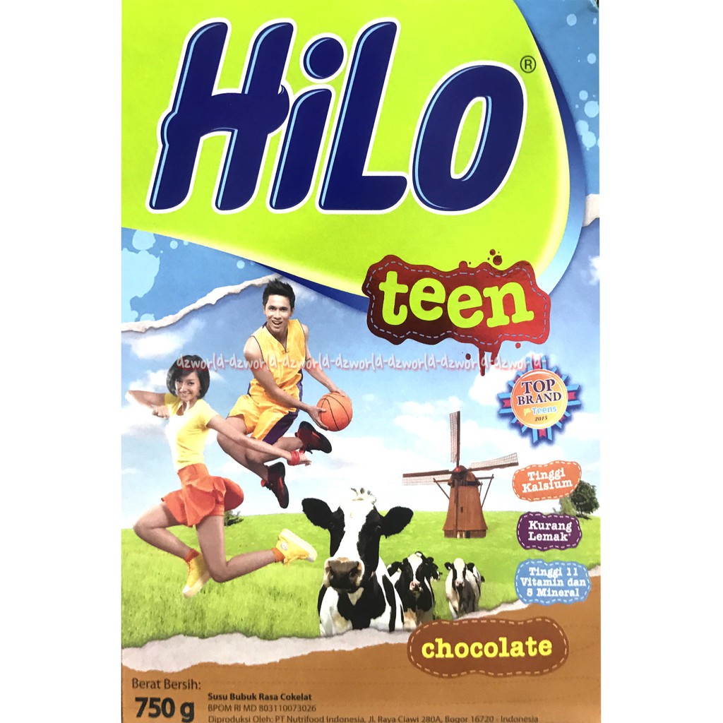 HILO Teen Chocolate 750gr Susu Hailo Untuk Remaja Coklat untuk Pertumbuhan Tulang Kalsium Cokelat