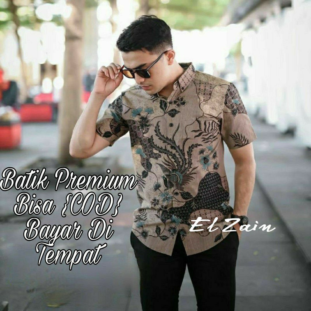 TERBARU Kemeja Batik Pria Lengan Pendek SENTANI Hem Baju Batik Pria Lengan Pendek M L XL XXL BATIK HItam Coklat