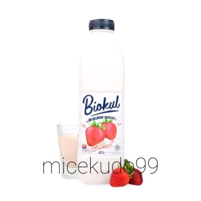 

BIOKUL YOGURT DRINK STRAWBERRY 1 LITER / MINUMAN YOGHURT STROBERI STRAWBERI