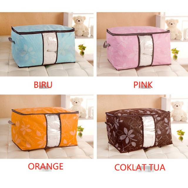 Storage Box Tidur Warna Tempat Pakaian Celana Baju Selimut Lebar