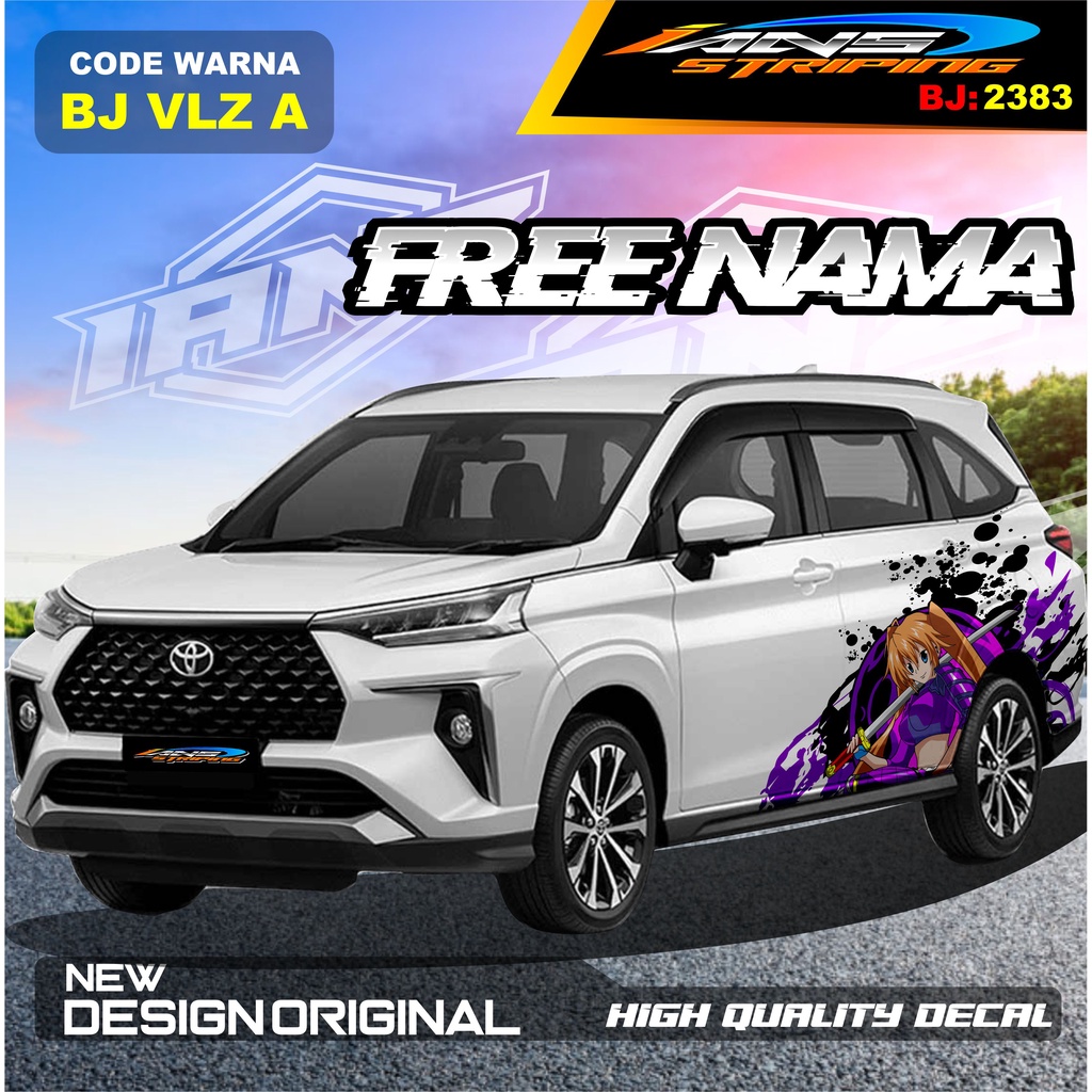 DECAL STIKER MOBIL AVANZA VELOZ / VARIASI STIKER MOBIL XENIA REBORN / STICKER DECAL MOBIL PAJERO / STIKER MOBIL