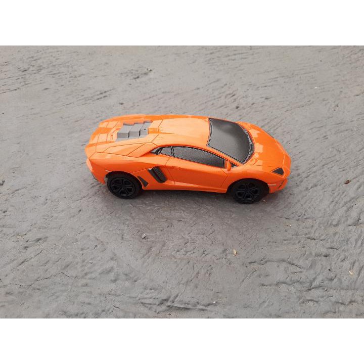 MAINAN MOBIL REMOT LAMBORGHINI RC LAMBORGINI SUPER CAR SPORT REMOTE ORANGE