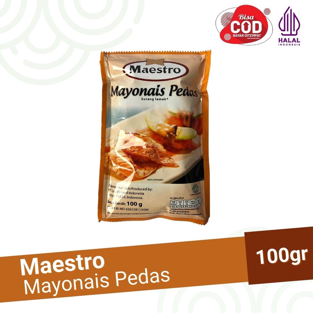 Maestro Mayonais All Varian 100gr - Maestro Mayonais Pedas - Maestro Wijen Sangrai - Maestro Thousand Island - Maestro Salad Dressing