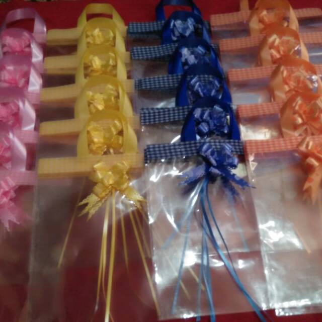 

Plastik snack ultah / plastik pita snack ulang tahun